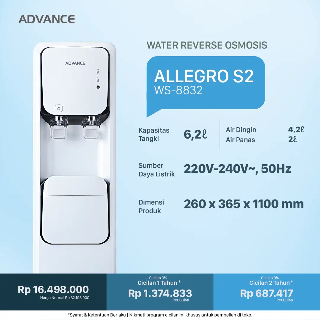 Allegro S2 WS-8832 Water Reverse Osmosis