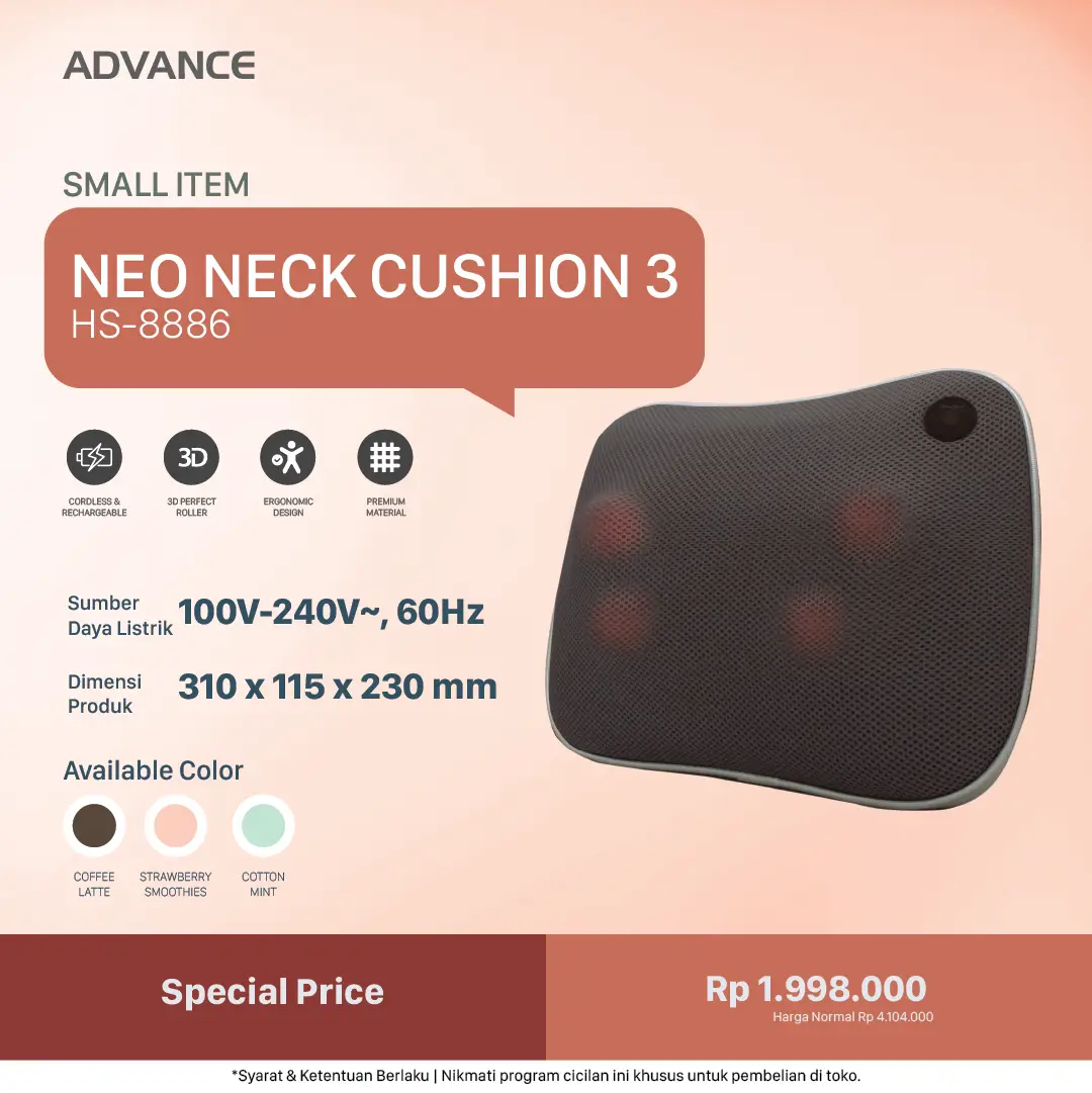 Neo Neck Cushion 3 IS-8886 Small Massager