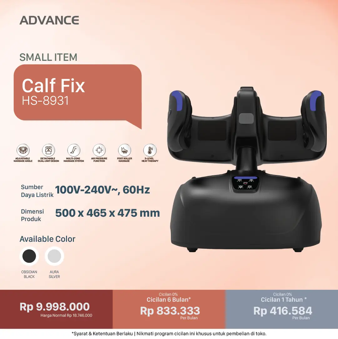 Calf Fix Advance – Alat Pijat Refleksi Kaki Dual-Unit