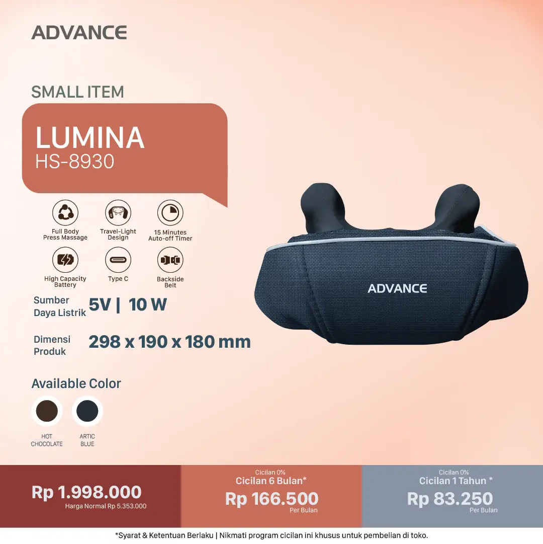 Lumina Advance – Alat Pijat Terapi Mata